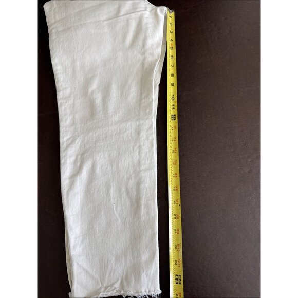 Nicole Miller Soho High Rise Ankle Skinny Jeans Size 14 Beige Cotton Blend - Picture 9 of 9